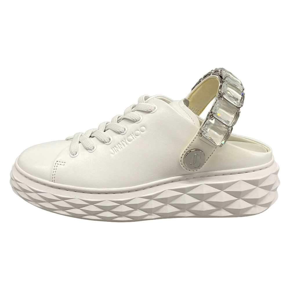 Jimmy Choo White Leather Women's #311792J87B